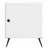 Szafka Nocna 2 pcs Biały 43 x 34,5 x 50 cm Drewno inżynieryjne