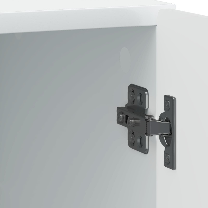 Szafka Nocna 2 pcs Biały 43 x 34,5 x 50 cm Drewno inżynieryjne