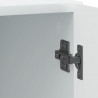 Szafka Nocna 2 pcs Biały 43 x 34,5 x 50 cm Drewno inżynieryjne