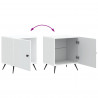 Szafka Nocna 2 pcs Biały 43 x 34,5 x 50 cm Drewno inżynieryjne