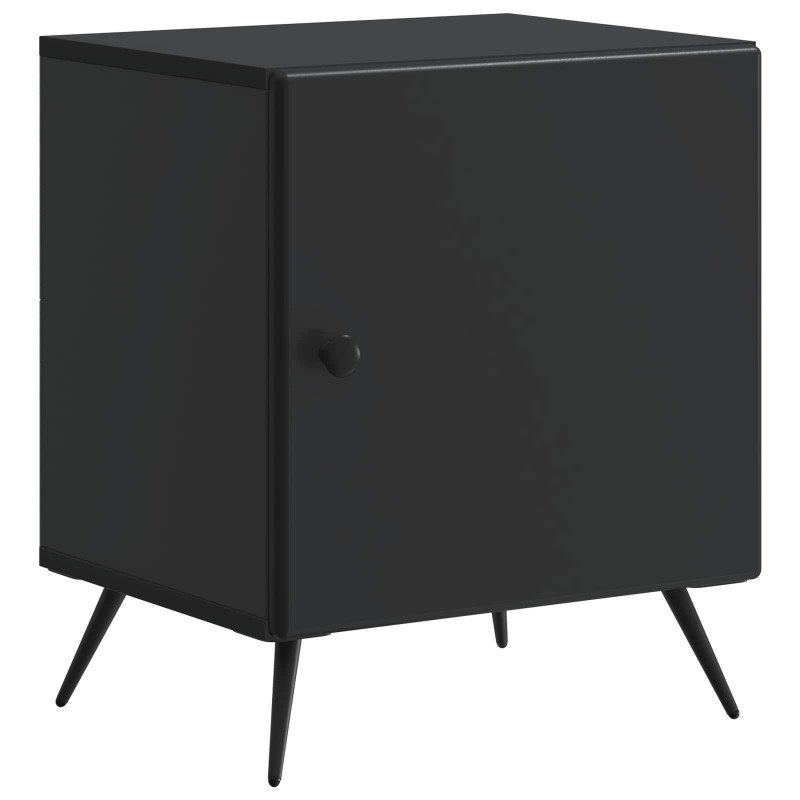 Szafka Nocna 2 pcs Czarny 43 x 34,5 x 50 cm Drewno inżynieryjne