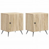 Szafka Nocna 2 pcs dąb Sonoma 43 x 34,5 x 50 cm