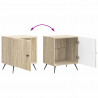 Szafka Nocna 2 pcs dąb Sonoma 43 x 34,5 x 50 cm