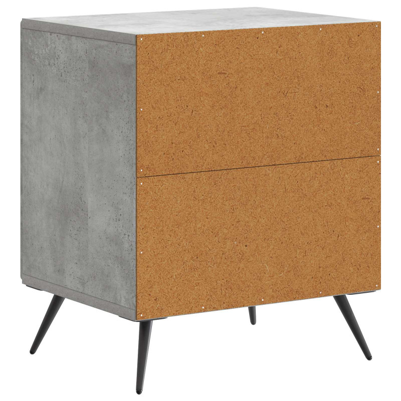 Szafka Nocna 2 pcs Betonowy szary 43 x 34,5 x 50 cm