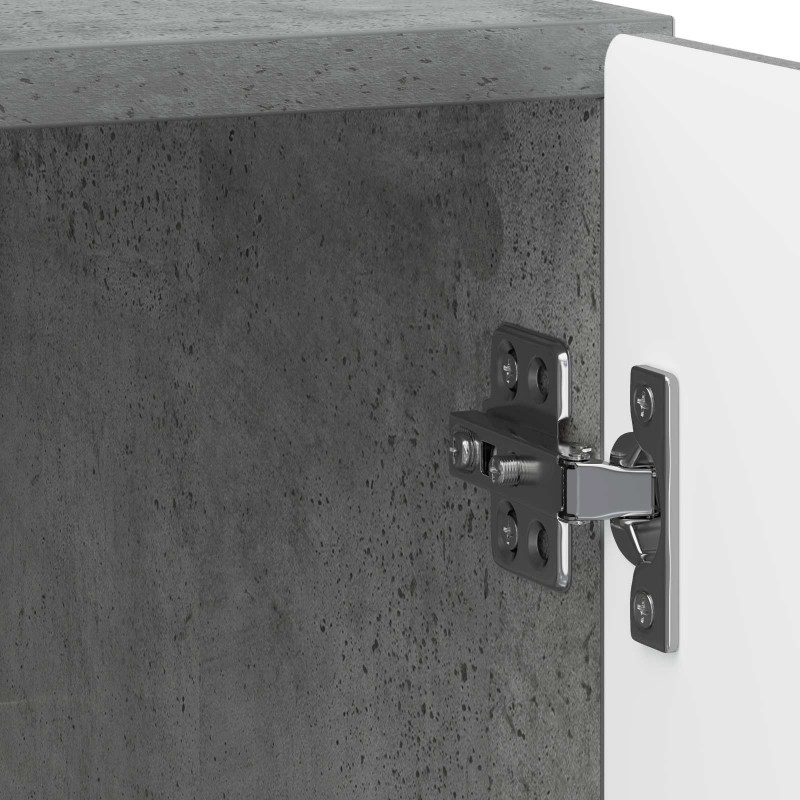 Szafka Nocna 2 pcs Betonowy szary 43 x 34,5 x 50 cm