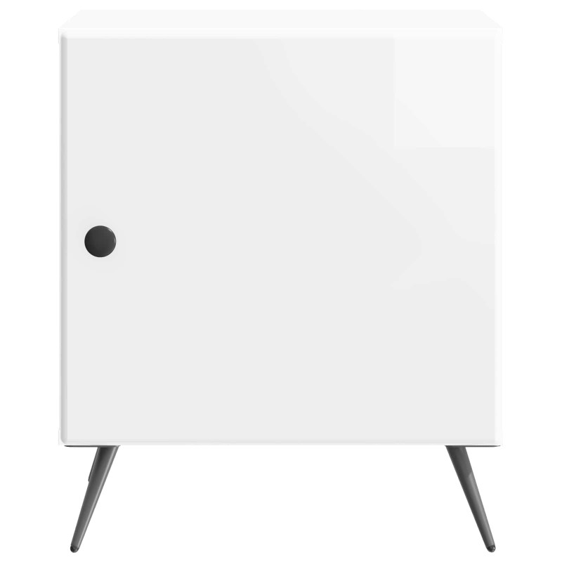 Szafka Nocna Biały wysoki połysk 43 x 34,5 x 50 cm