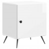 Szafka Nocna 2 pcs Biały wysoki połysk 43 x 34,5 x 50 cm