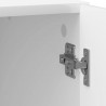 Szafka Nocna 2 pcs Biały wysoki połysk 43 x 34,5 x 50 cm
