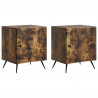 Szafka Nocna 2 pcs Dąb wędzony 43 x 34,5 x 50 cm