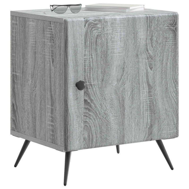 Szafka Nocna Szary Sonoma 43 x 34,5 x 50 cm Drewno inżynieryjne