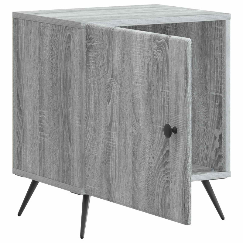 Szafka Nocna Szary Sonoma 43 x 34,5 x 50 cm Drewno inżynieryjne