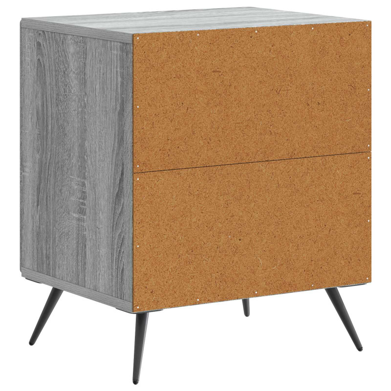 Szafka Nocna Szary Sonoma 43 x 34,5 x 50 cm Drewno inżynieryjne