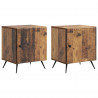 Szafka Nocna 2 pcs Stare drewno 43 x 34,5 x 50 cm