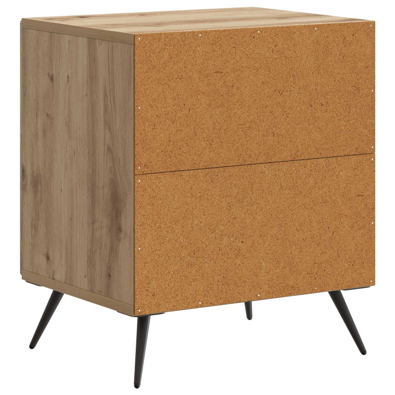 Szafka Nocna 2 pcs Dąb artisan 43 x 34,5 x 50 cm