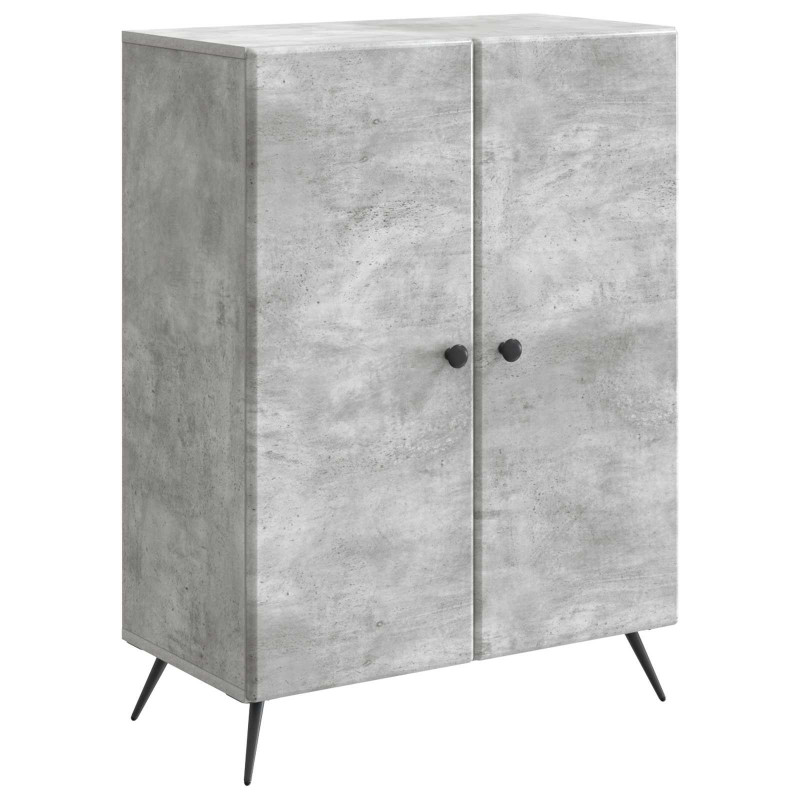 Bufet Betonowy szary 66 x 34,5 x 90 cm Drewno inżynieryjne