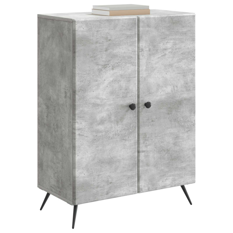 Bufet Betonowy szary 66 x 34,5 x 90 cm Drewno inżynieryjne
