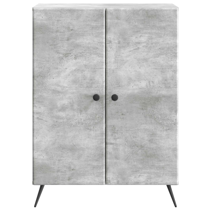 Bufet Betonowy szary 66 x 34,5 x 90 cm Drewno inżynieryjne