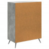 Bufet Betonowy szary 66 x 34,5 x 90 cm Drewno inżynieryjne