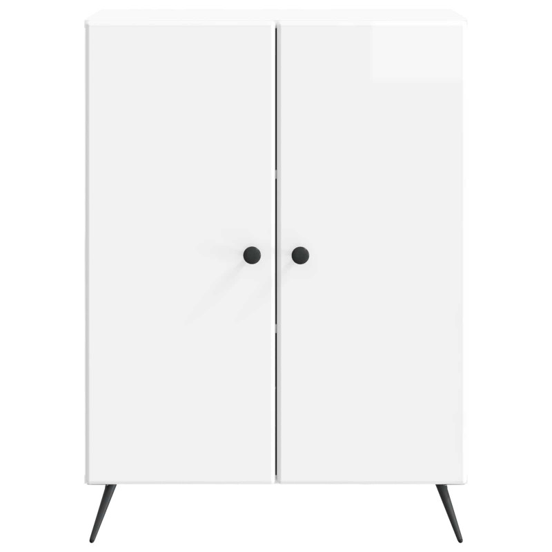 Bufet Biały wysoki połysk 66 x 34,5 x 90 cm Drewno inżynieryjne