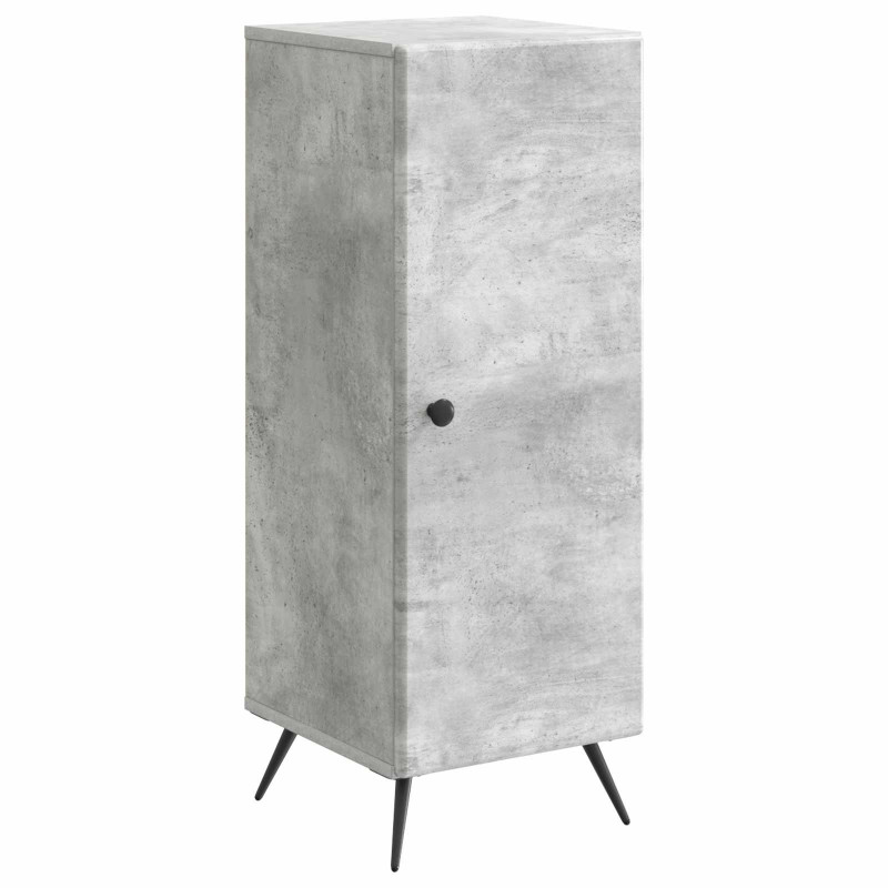 Bufet Betonowy szary 33 x 34,5 x 90 cm Drewno inżynieryjne