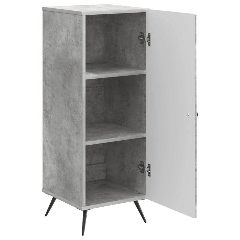 Bufet Betonowy szary 33 x 34,5 x 90 cm Drewno inżynieryjne
