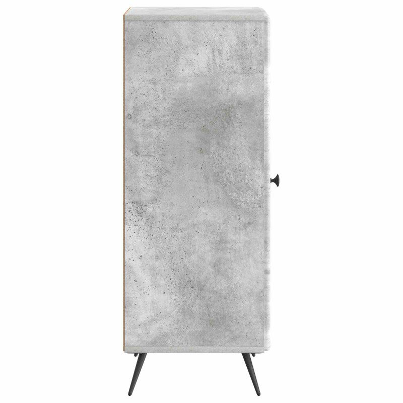 Bufet Betonowy szary 33 x 34,5 x 90 cm Drewno inżynieryjne