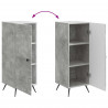 Bufet Betonowy szary 33 x 34,5 x 90 cm Drewno inżynieryjne