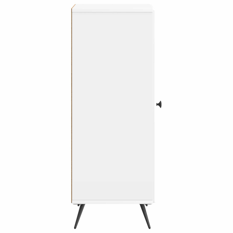 Bufet Biały wysoki połysk 33 x 34,5 x 90 cm Drewno inżynieryjne