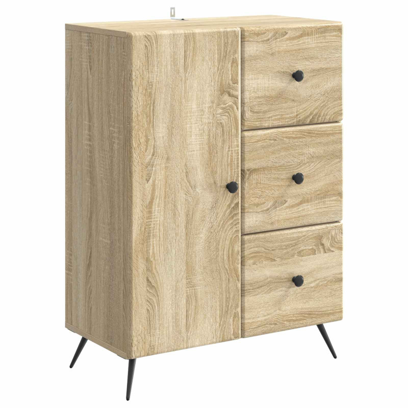 Bufet dąb Sonoma 66 x 34,5 x 90 cm Drewno inżynieryjne