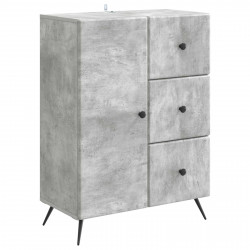 Bufet Betonowy szary 66 x 34,5 x 90 cm Drewno inżynieryjne