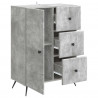 Bufet Betonowy szary 66 x 34,5 x 90 cm Drewno inżynieryjne