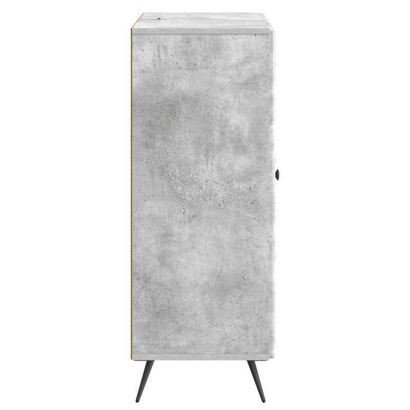 Bufet Betonowy szary 66 x 34,5 x 90 cm Drewno inżynieryjne