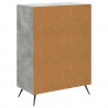 Bufet Betonowy szary 66 x 34,5 x 90 cm Drewno inżynieryjne