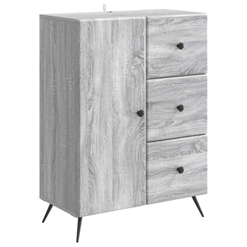 Bufet Szary Sonoma 66 x 34,5 x 90 cm Drewno inżynieryjne