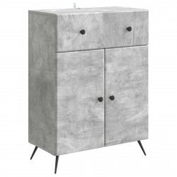 Bufet Betonowy szary 66 x 34,5 x 90 cm Drewno inżynieryjne