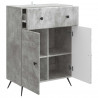 Bufet Betonowy szary 66 x 34,5 x 90 cm Drewno inżynieryjne