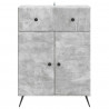 Bufet Betonowy szary 66 x 34,5 x 90 cm Drewno inżynieryjne