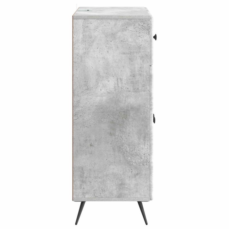 Bufet Betonowy szary 66 x 34,5 x 90 cm Drewno inżynieryjne