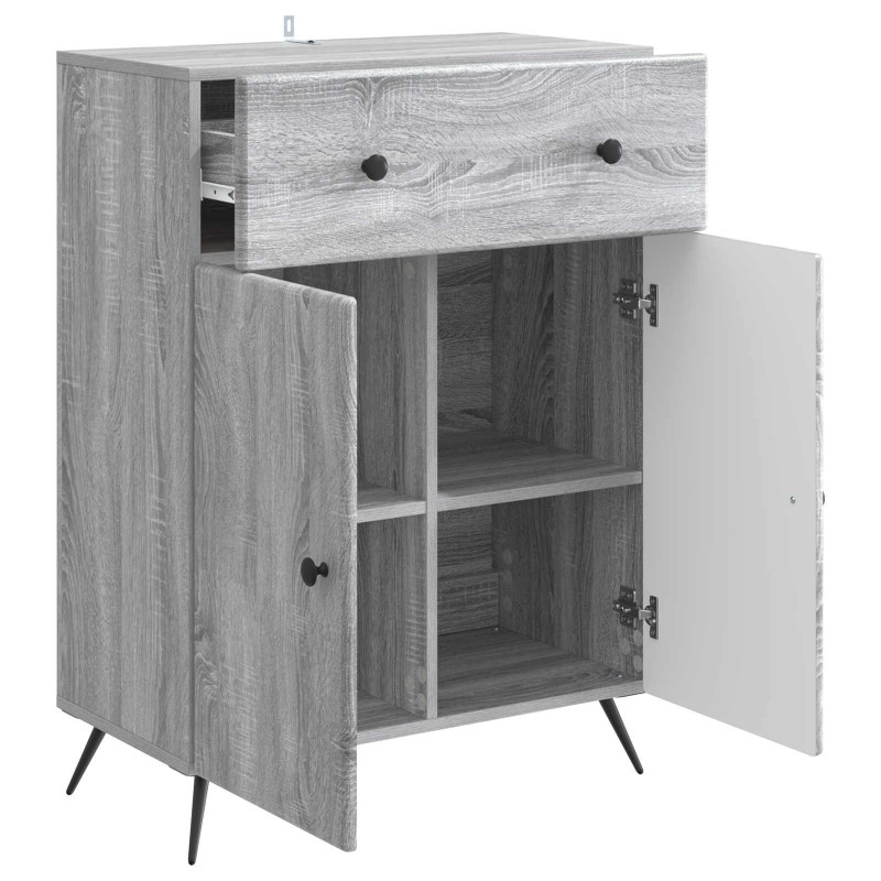Bufet Szary Sonoma 66 x 34,5 x 90 cm Drewno inżynieryjne