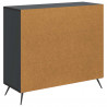 Bufet Czarny 89 x 34,5 x 80 cm Drewno inżynieryjne