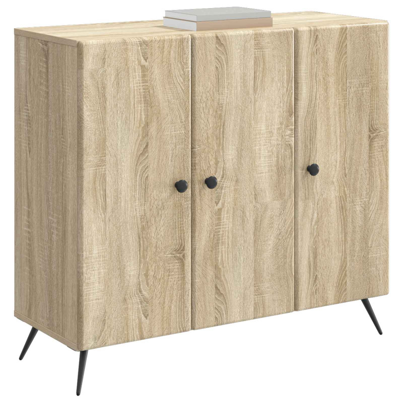 Bufet dąb Sonoma 89 x 34,5 x 80 cm Drewno inżynieryjne