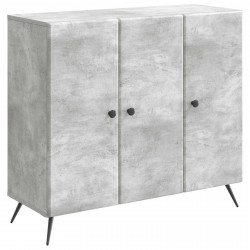 Bufet Betonowy szary 89 x 34,5 x 80 cm Drewno inżynieryjne