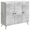 Bufet Betonowy szary 89 x 34,5 x 80 cm Drewno inżynieryjne