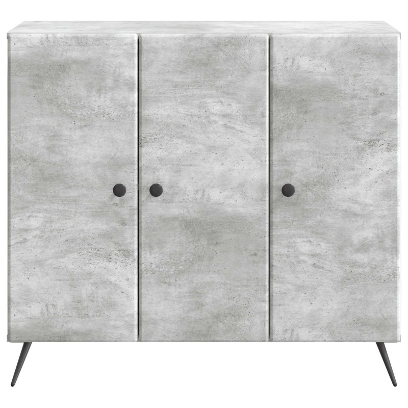 Bufet Betonowy szary 89 x 34,5 x 80 cm Drewno inżynieryjne