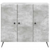 Bufet Betonowy szary 89 x 34,5 x 80 cm Drewno inżynieryjne