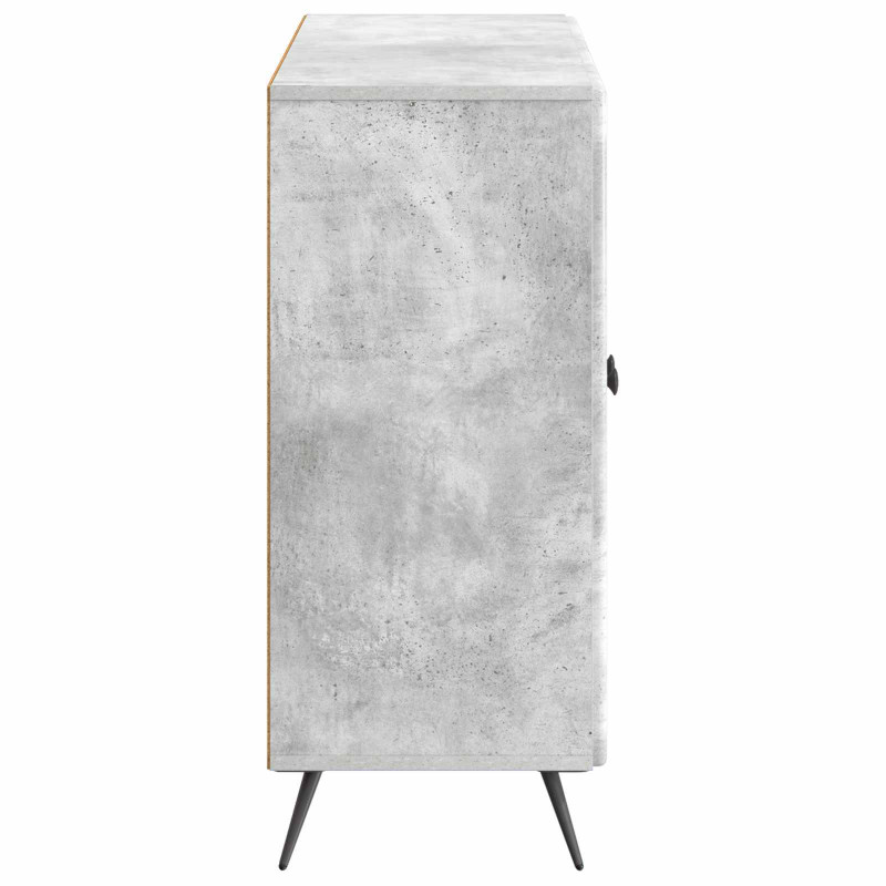 Bufet Betonowy szary 89 x 34,5 x 80 cm Drewno inżynieryjne