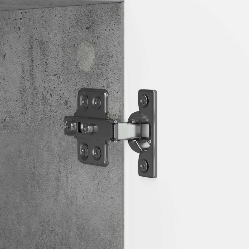 Bufet Betonowy szary 89 x 34,5 x 80 cm Drewno inżynieryjne