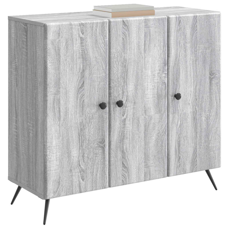 Bufet Szary Sonoma 89 x 34,5 x 80 cm Drewno inżynieryjne