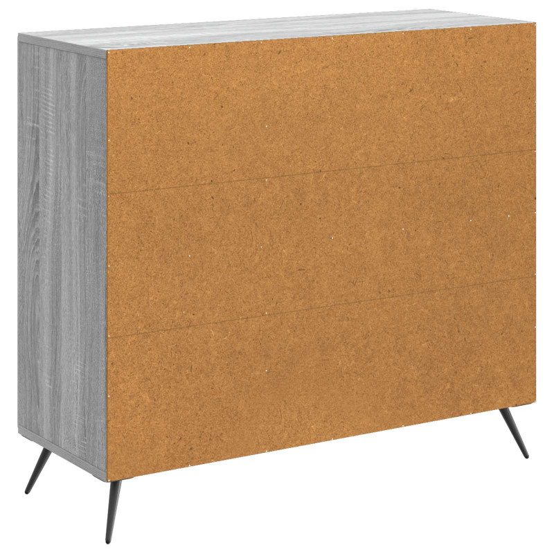 Bufet Szary Sonoma 89 x 34,5 x 80 cm Drewno inżynieryjne