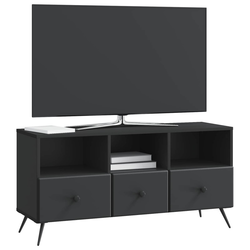 Szafka pod telewizor z szufladą Czarny 102 x 34,5 x 50 cm